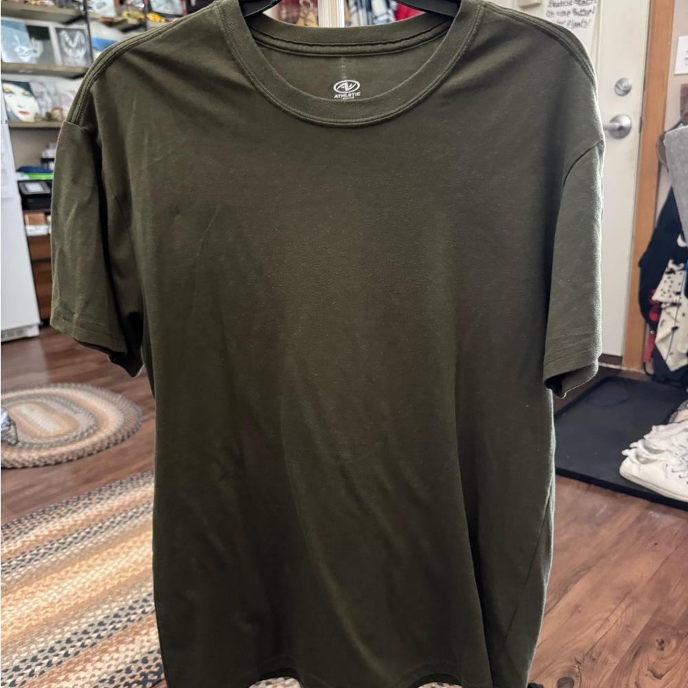 Athletic Works Dark Green Short Sleeve Tee
